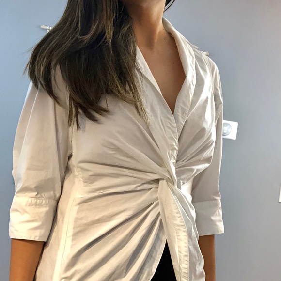 Byron Lars Beauty Mark White Dress Shirt. Sz.8 - Picture 2 of 8